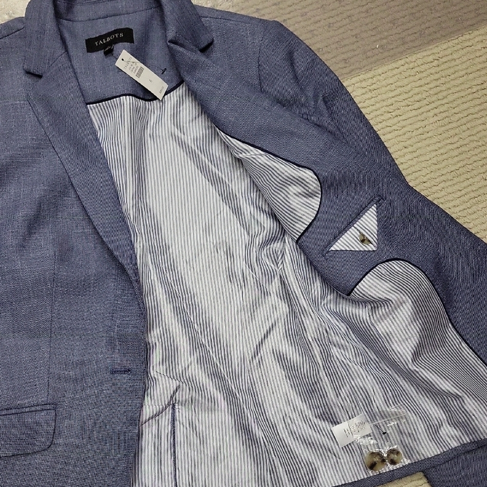 New Talbots Light Blue Womens  Suit - Picture 4 of 11